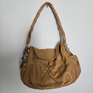 B. Makowskt Westport Hobo Leather WShoulder Bag
